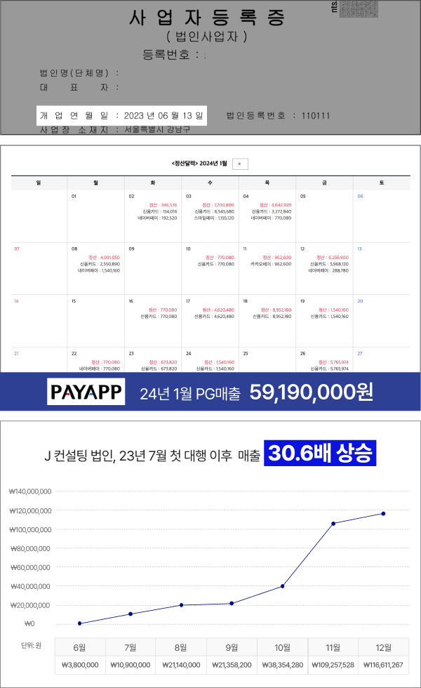 컨설팅 법인 기업 블로그 6개월 차 월매출 1억 달성 성과